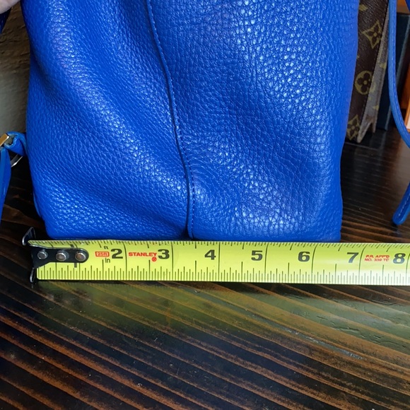 Mansur Gavriel pebbled leather backpack in Blue - Picture 5 of 17